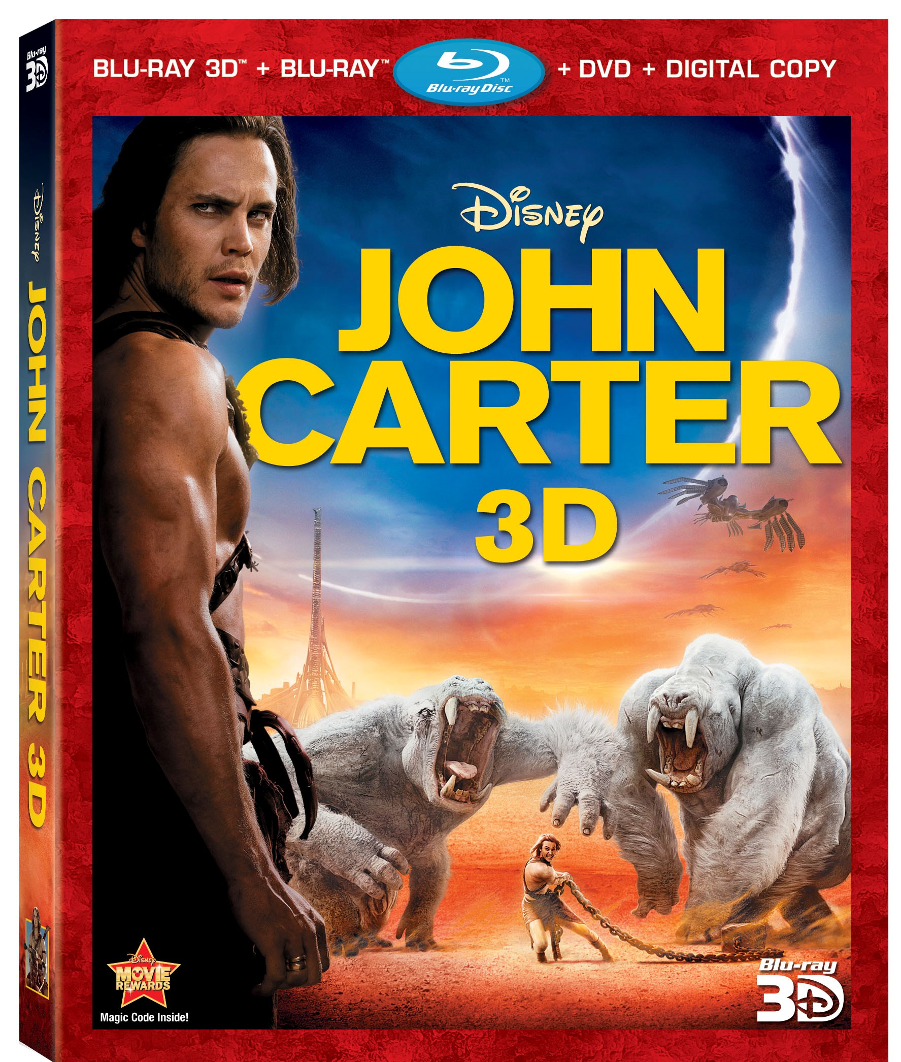 JohnCarter4Disc3DBlurayComboArt