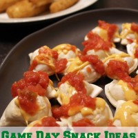 Game Day Snack Ideas cheesy salsa Mrs. T Pierogies