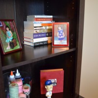 completed sauder library base and hutch