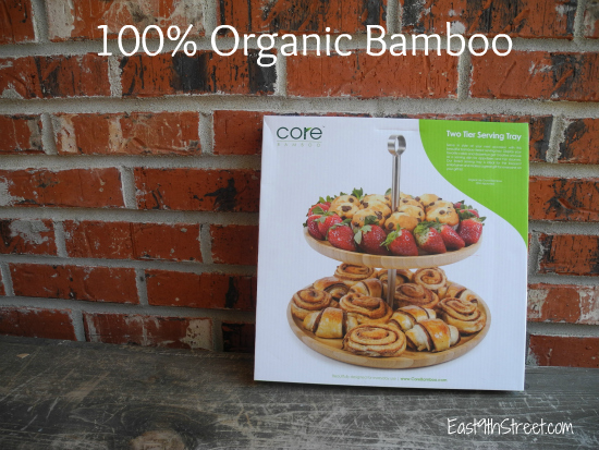 Core Bamboo Two Tier Serving Tray