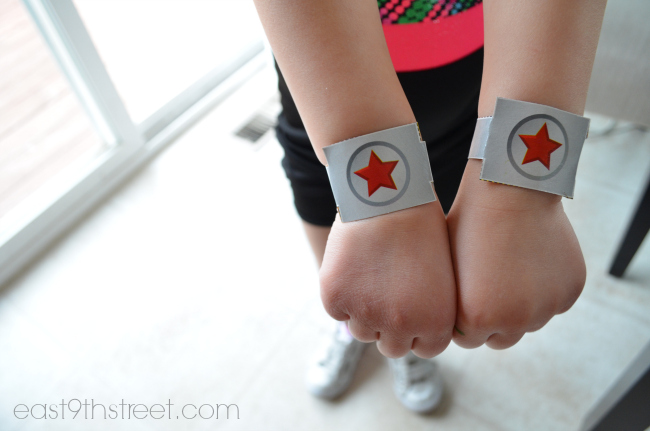wonder woman superhero armbands