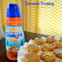 pumpkin cookies with caramel frosting