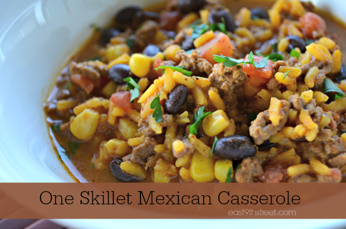 one skillet mexican casserole