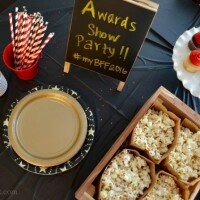 awards viewing party table